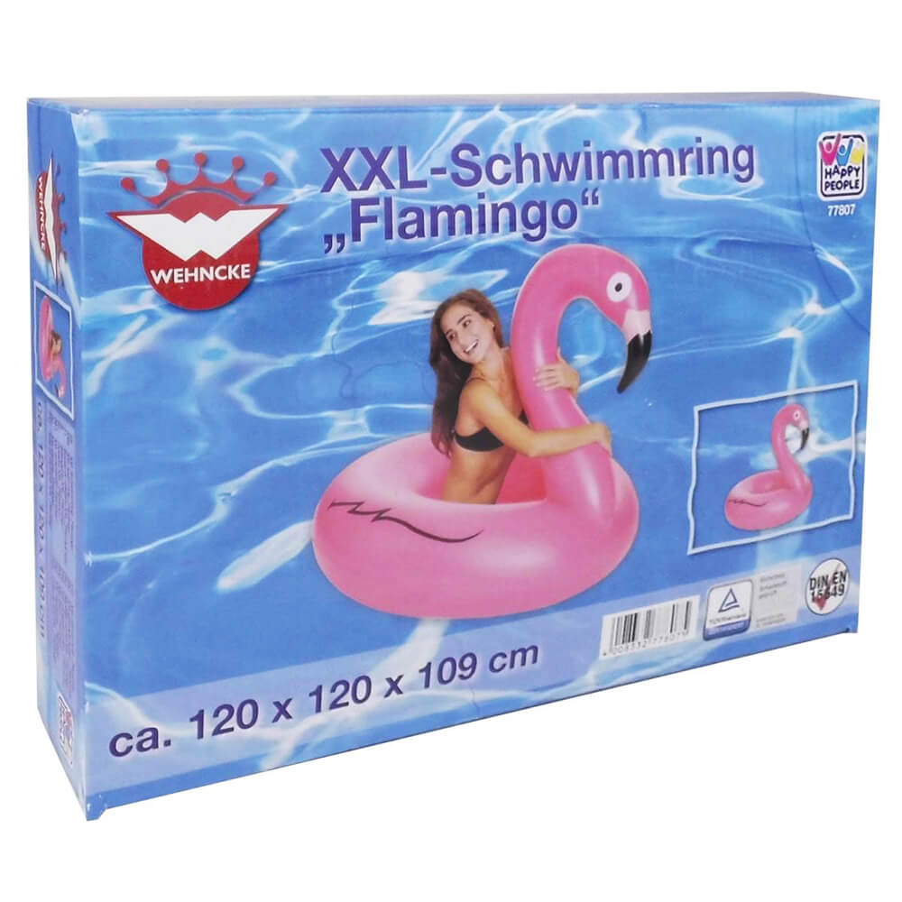 XXL Schwimmring Flamingo 120x120x109 cm