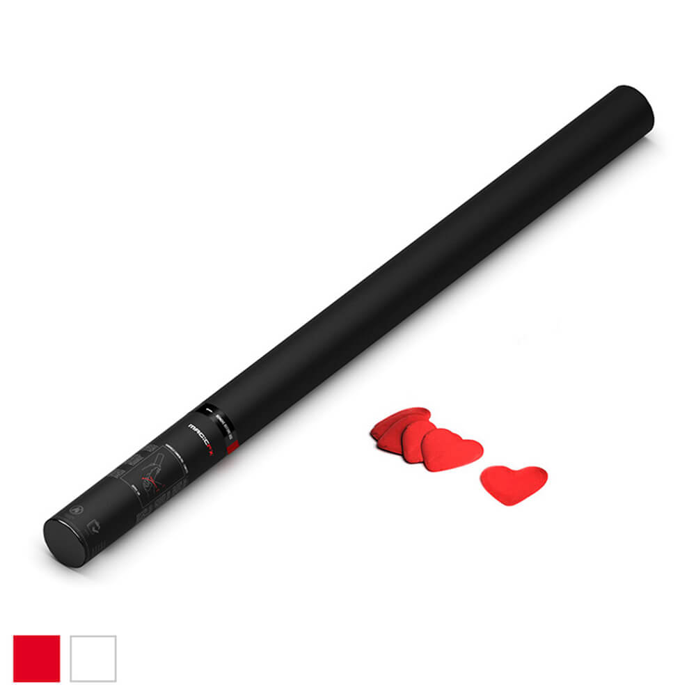 Magic FX Handbetriebene Konfettikanone 80 cm - Herzen