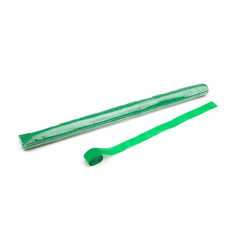 Streamer 10 m x 2,5 cm - Papier Dunkelgrün - 20er Bag
