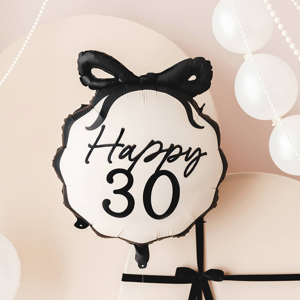 Folienballon Happy 30, 45 cm