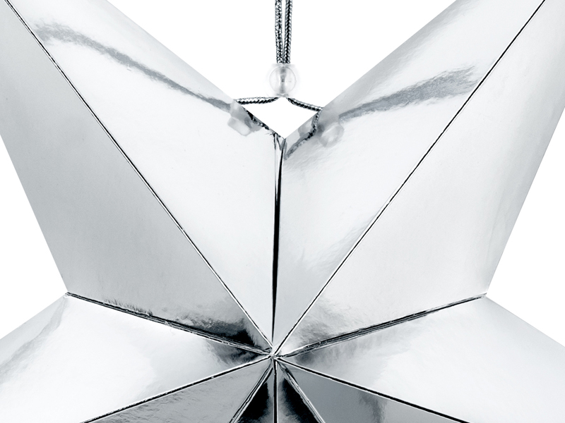 Papierstern, 70cm, silber