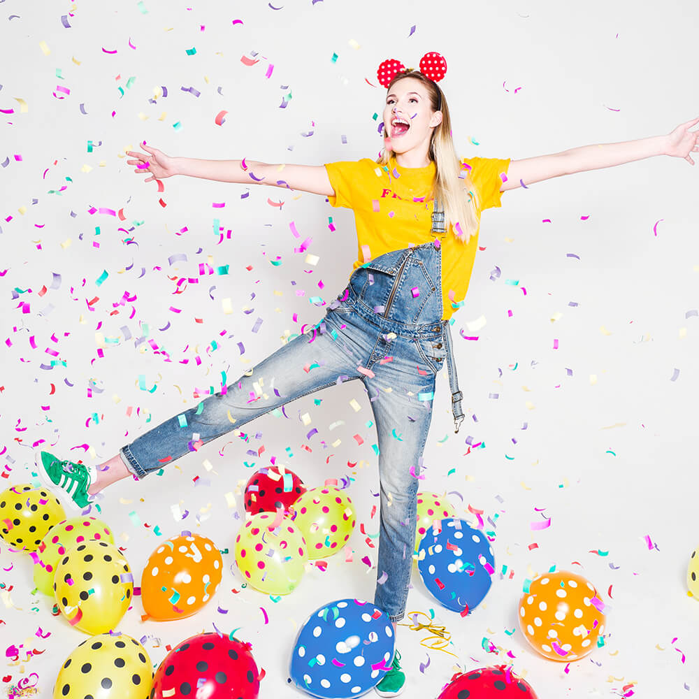 Party Popper Paper multicolour Konfetti 20cm