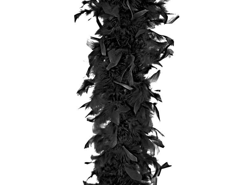 Federboa, schwarz, 180 cm
