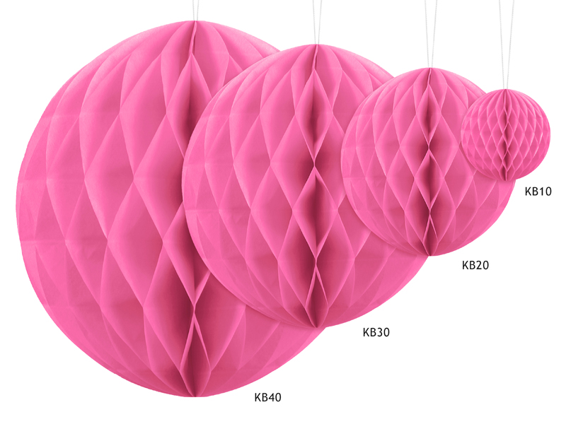 Wabenball, Dunkelrosa, 40 cm