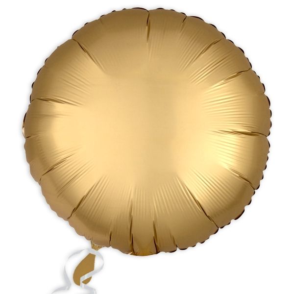 Folienballon gold satin Ø 34 cm