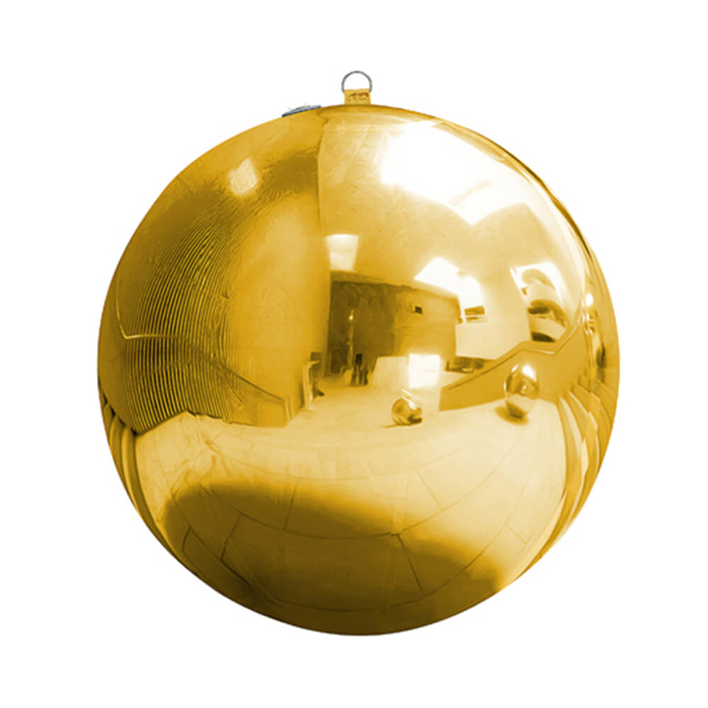 Aufblasbarer Spiegelball, Gold, ca. 120 cm