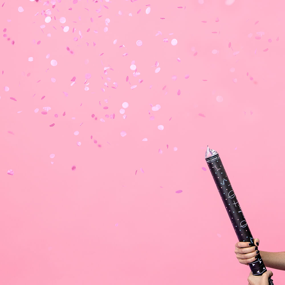 Party Popper Gender Reveal Rosa Konfetti Girl, 60cm