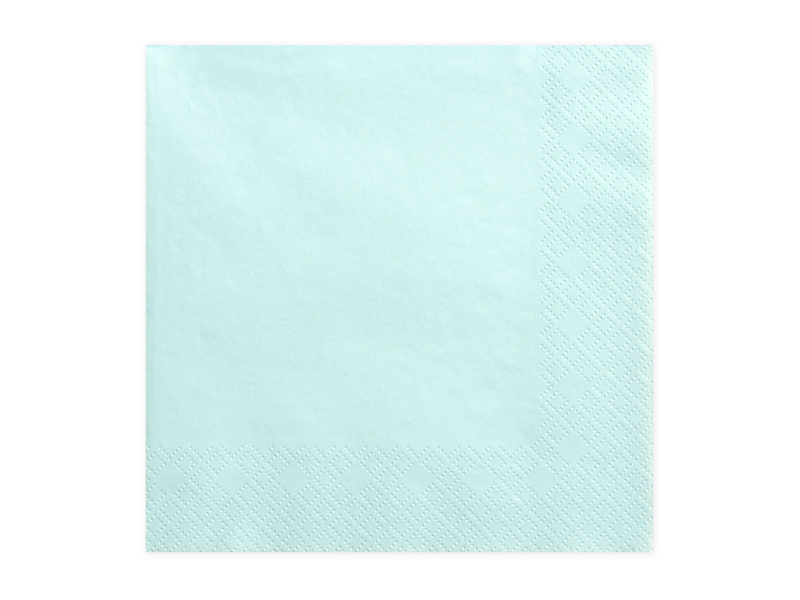 Servietten Türkis, 33x33 cm, 20 Stk.
