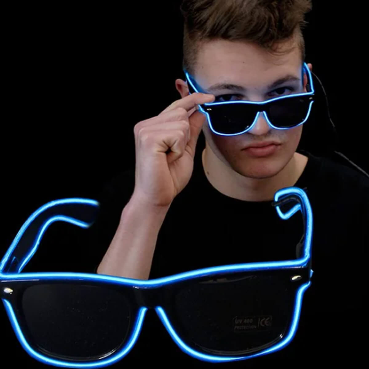 BLINXS EL Neon-Brille BEAM in Blau