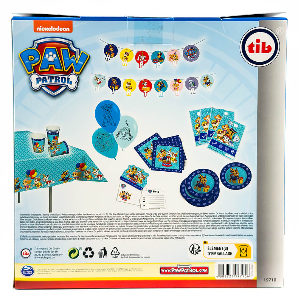 Partykoffer Paw Patrol, für 6 Personen, 51 Teile