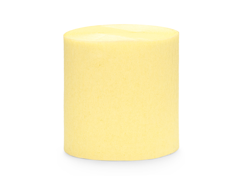 Kreppschlange Hellgelb 5cm / 10m, 4 Stk