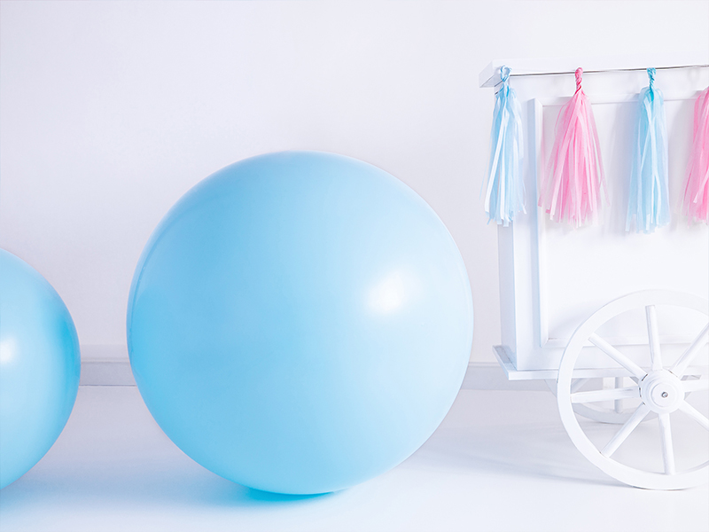 XXL Ballon hellblau, 100 cm