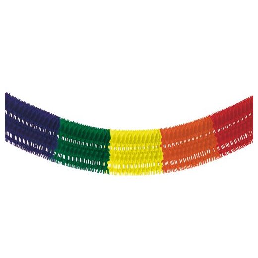 Großraumgirlande bunt, Ø 20 cm x 10 m - schwer entflammbar