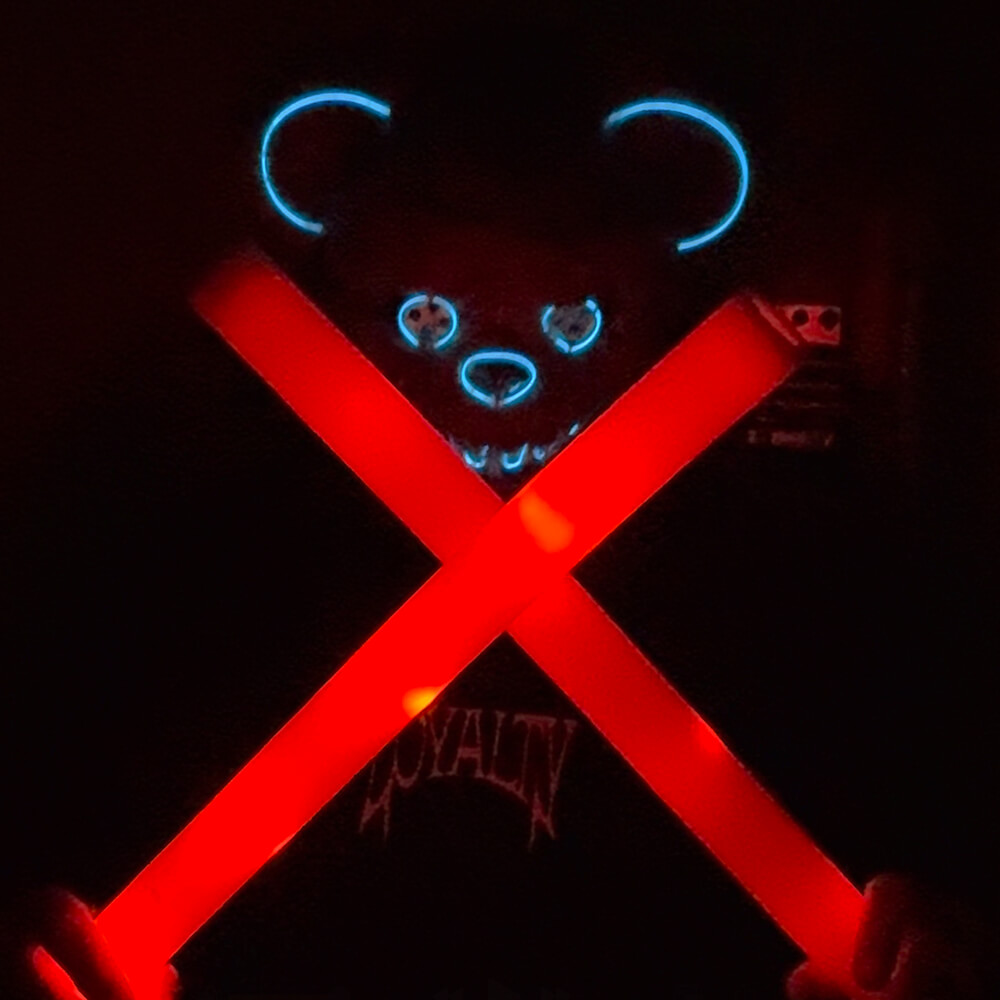 LED Foam Stick, Leuchtstab Rot
