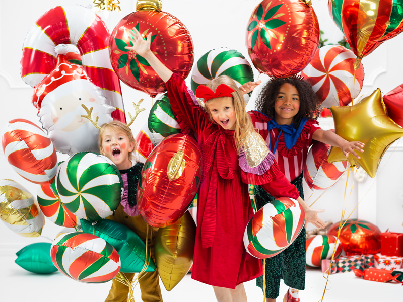 Folienballon Weihnachtsmann, 60cm