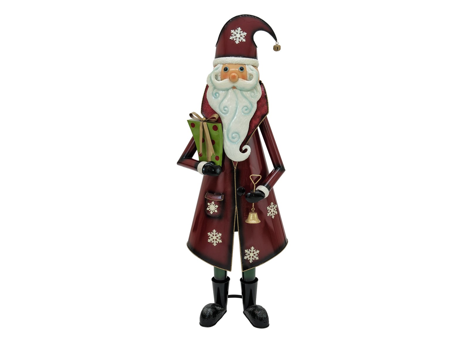 Nikolaus handgefertigt aus Metall, 150cm