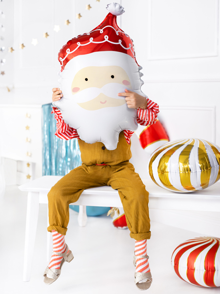 Folienballon Weihnachtsmann, 60cm