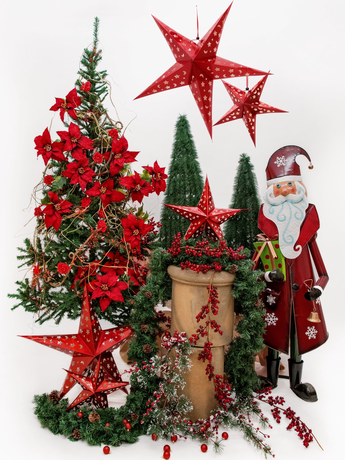 Nikolaus handgefertigt aus Metall, 150cm