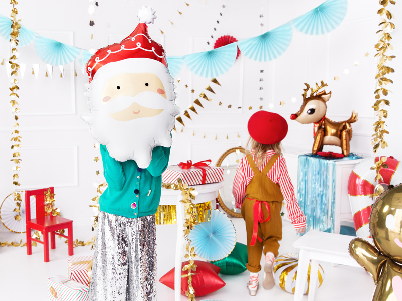 Folienballon Weihnachtsmann, 60cm