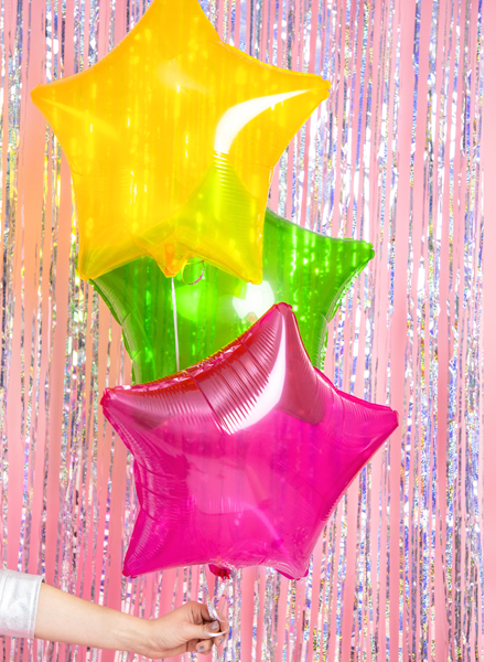 Folienballon Stern PInk, 48cm