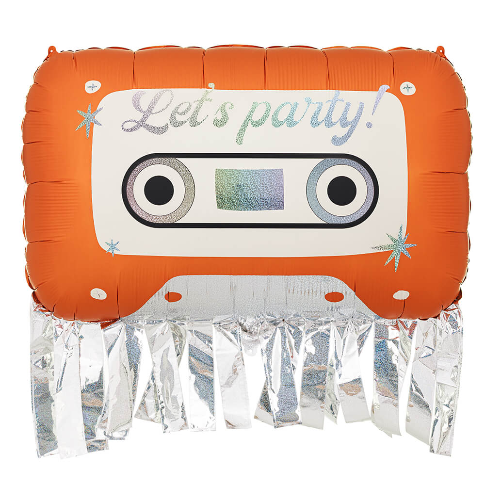 Folienballon Kassette, 91x58 cm, orange