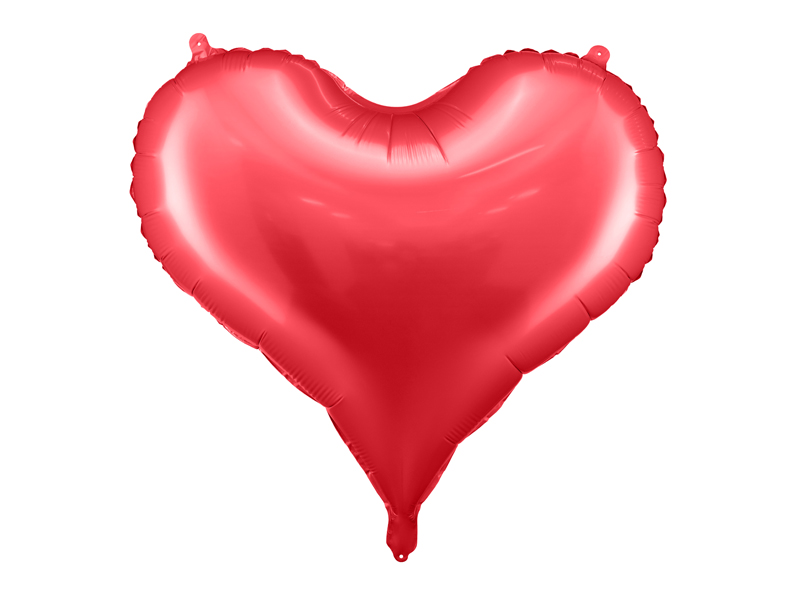 Folienballon Herz Rot, 75x64,5cm, satin