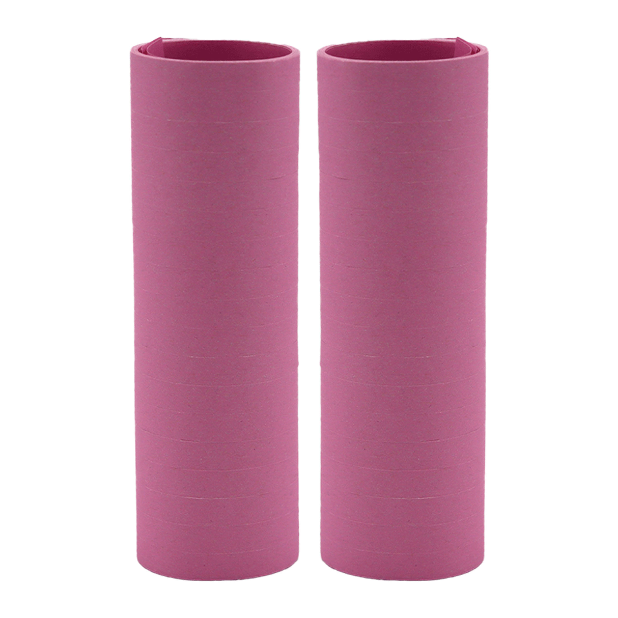 2x Luftschlange rosa L. 4 Meter