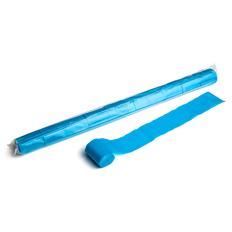 Streamer 10 m x 5 cm - Papier Hellblau - 10er Bag