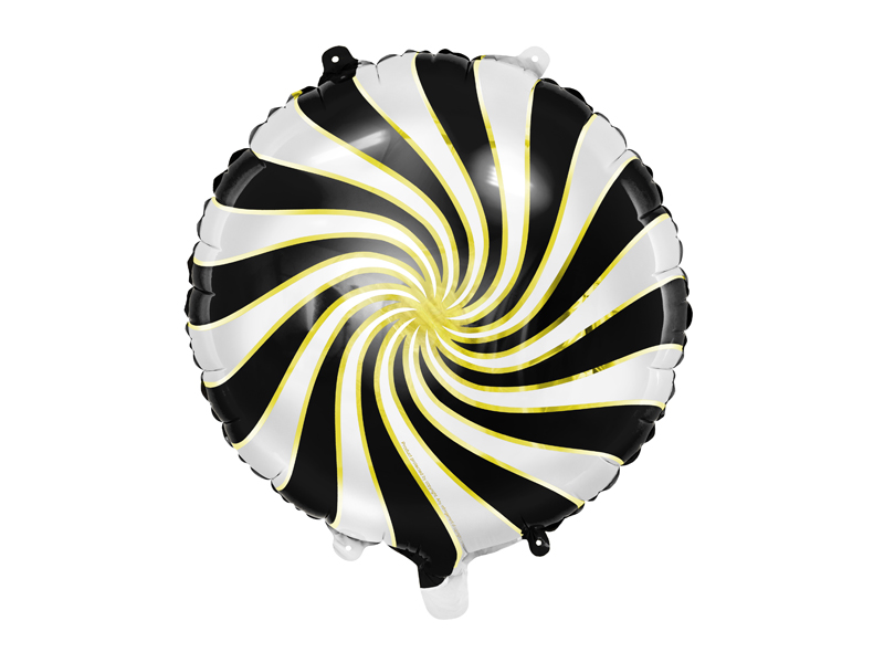 Folienballon Candy Schwarz, 35cm