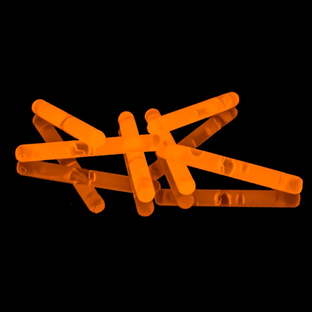 50er Pack Mini Knicklichter 3,9cm, Orange