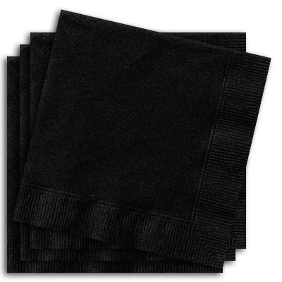 20x Servietten schwarz 33 x 33 cm