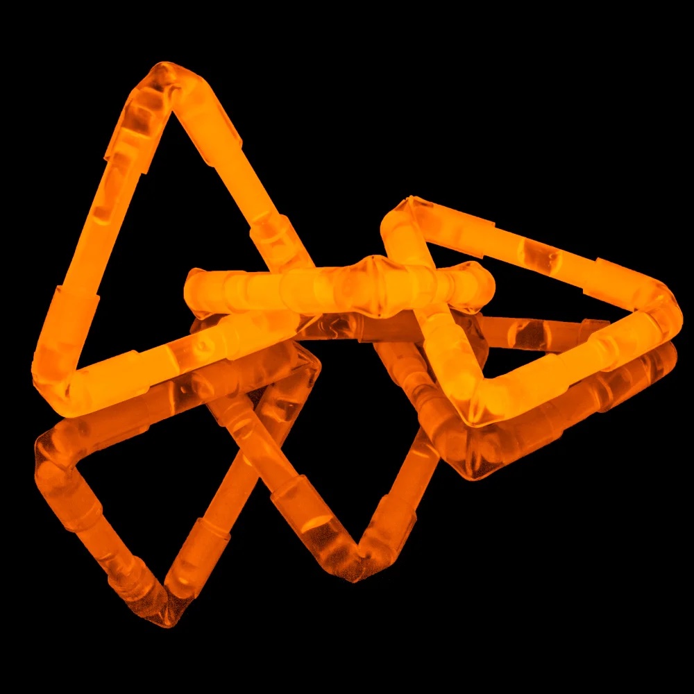 50er Pack Mini Knicklichter 3,9cm, Orange